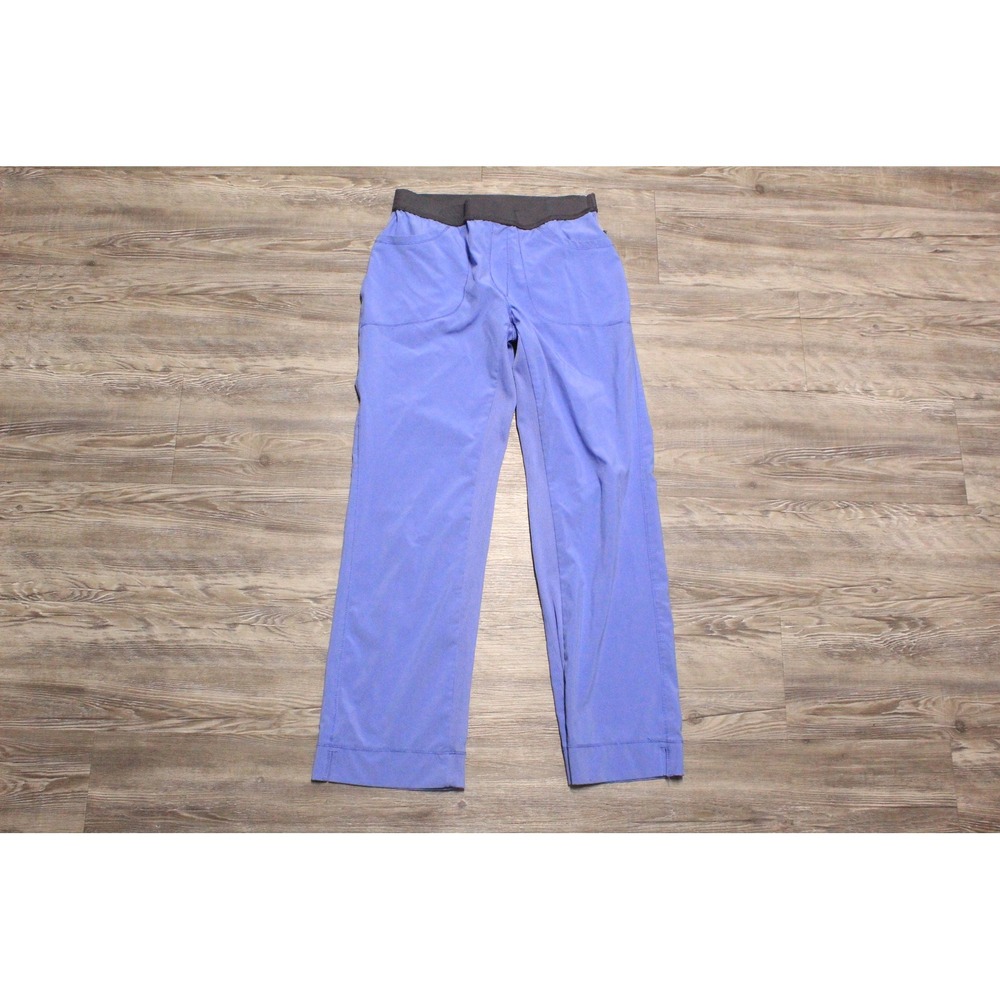 Cherokee Infinity Scrub Pants Women's Small Petite Purple Elastic Waist